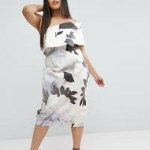 One Shoulder Midi dress (Asos)
